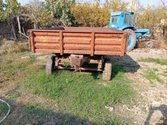 Сельхоз запчасти: Kənd təsərrüfatı üçün ikioxlu traktor qoşqusu - Metal bortlu, yüksək at lalafo.az — 2 Сельхоз запчасти: Kənd təsərrüfatı üçün ikioxlu traktor qoşqusu - Metal bortlu, yüksək — 2