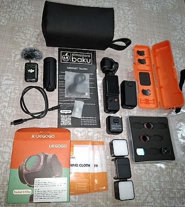 DJI Osmo Pocket 3 Creator Combo. Mart ayında alınıb, rəsmi zəmanəti lalafo.az -da DJI Osmo Pocket 3 Creator Combo. Mart ayında alınıb, rəsmi zəmanəti