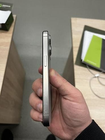 IPhone 15 Pro, 128 GB, Natural Titanium, Face ID lalafo.az -da — 6 IPhone 15 Pro, 128 GB, Natural Titanium, Face ID — 6