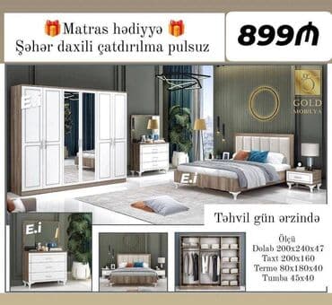 Yataq dəsti 6 qapılı dolabla 899Azn 💥 ✔️Rəng seçimi var ✔️Şəhər daxili lalafo.az -da Yataq dəsti 6 qapılı dolabla 899Azn 💥 ✔️Rəng seçimi var ✔️Şəhər daxili