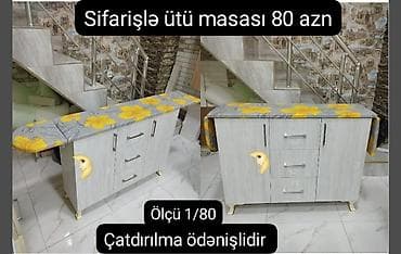 Sifarişlə Ütü Masası 80 azn. Uzun 1 metr Hün 80 sm Rəng secimi var lalafo.az -da Sifarişlə Ütü Masası 80 azn. Uzun 1 metr Hün 80 sm Rəng secimi var