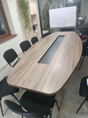 Sifarişlə konfrans masaları: Oval masa, Siyirməsiz, Teksturalı laminat lalafo.az -da — 2 Sifarişlə konfrans masaları: Oval masa, Siyirməsiz, Teksturalı laminat — 2