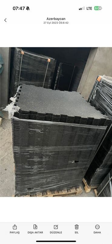 Rezin döşəmə Qalinliq 2,2 Ölcü 1/1 Reng qara ustu sari zerli İstehsal lalafo.az -da Rezin döşəmə Qalinliq 2,2 Ölcü 1/1 Reng qara ustu sari zerli İstehsal