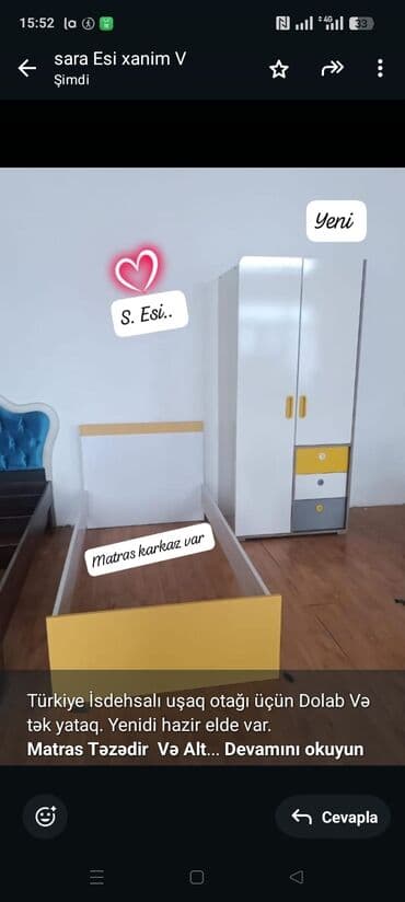 Türkiye İsdehsalı uşaq otağı üçün Dolab Və tək yataq. Yenidi hazir lalafo.az -da Türkiye İsdehsalı uşaq otağı üçün Dolab Və tək yataq. Yenidi hazir