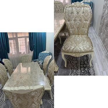Qonaq otağı üçün, İşlənmiş, Açılan, Kvadrat masa, 6 stul lalafo.az -da Qonaq otağı üçün, İşlənmiş, Açılan, Kvadrat masa, 6 stul