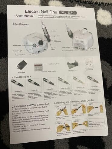 Dırnaq qurutma lampaları: Nail Drill DMJ-202C elektrik manikür/frez aparatı - Güc bloku və lalafo.az -da — 5 Dırnaq qurutma lampaları: Nail Drill DMJ-202C elektrik manikür/frez aparatı - Güc bloku və — 5