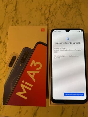 Xiaomi Mi A3, 64 GB, rəng - Göy,
Barmaq izi, İki sim kartlı, Face ID lalafo.az -da Xiaomi Mi A3, 64 GB, rəng - Göy,
Barmaq izi, İki sim kartlı, Face ID