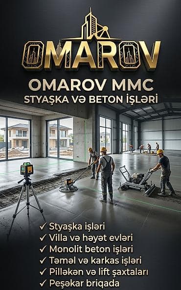 - Styaşka işləri (döşəmə betonunun tökülməsi, - Villa və həyət evləri lalafo.az -da - Styaşka işləri (döşəmə betonunun tökülməsi, - Villa və həyət evləri