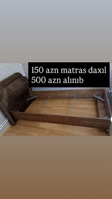 Təknəfərlik çarpayı, Bazasız, Matras ilə, Siyirməsiz lalafo.az -da Təknəfərlik çarpayı, Bazasız, Matras ilə, Siyirməsiz