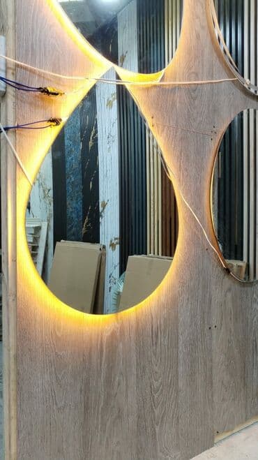 Güzgü Divar üçün, Dekorativ, Arxa işıqlı lalafo.az -da Güzgü Divar üçün, Dekorativ, Arxa işıqlı