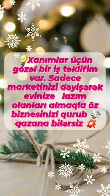 Xanımlar üçün çevik qazancla onlayn biznes imkanı! - Sadecə gündəlik lalafo.az -da Xanımlar üçün çevik qazancla onlayn biznes imkanı! - Sadecə gündəlik