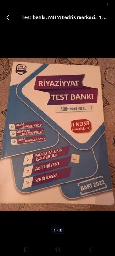 MHM tədris mərkəzi. 400 test yeni sual. 10 manat. İçi tertemiz lalafo.az -da MHM tədris mərkəzi. 400 test yeni sual. 10 manat. İçi tertemiz