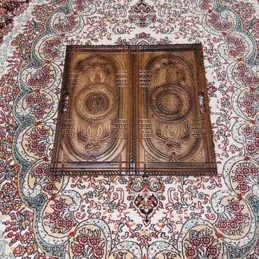 Taxta oyma nərd/şahmat dəsti - Material: bərk ağac, əl işi oyma və lalafo.az -da Taxta oyma nərd/şahmat dəsti - Material: bərk ağac, əl işi oyma və