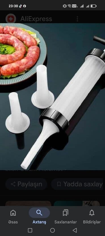 Аппараты для колбасы, сосисок: Kolbasa hazirlanmasi üçün şpris at lalafo.az — 4 Аппараты для колбасы, сосисок: Kolbasa hazirlanmasi üçün şpris — 4