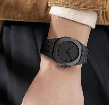 Minimalist dizaynlı tam qara qol saatı - Korpus və bilərzik: mat qara lalafo.az -da Minimalist dizaynlı tam qara qol saatı - Korpus və bilərzik: mat qara