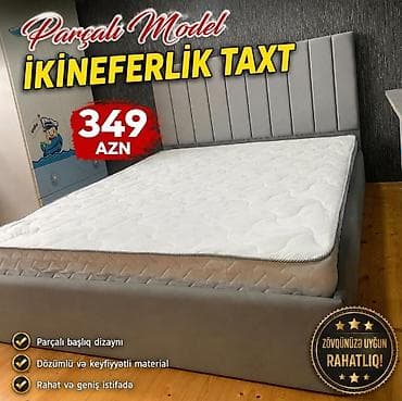 İkineferlik taxt – Parçalı model - Parçalı başlıq dizaynı: müasir lalafo.az -da İkineferlik taxt – Parçalı model - Parçalı başlıq dizaynı: müasir