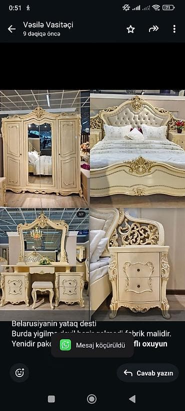 Belarusiyanin yataq desti Burda yigilma deyil hazir gelmedi.fabrik lalafo.az -da Belarusiyanin yataq desti Burda yigilma deyil hazir gelmedi.fabrik