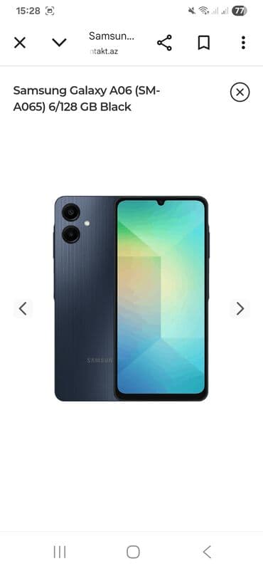 Samsung Galaxy A06, 128 GB, rəng - Qara lalafo.az -da Samsung Galaxy A06, 128 GB, rəng - Qara
