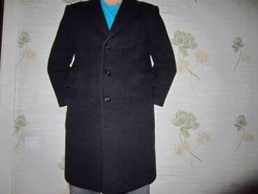 Советское черное шерстяное(драп ) пальто(Москва) разм 50-52, в lalafo.az -da Советское черное шерстяное(драп ) пальто(Москва) разм 50-52, в