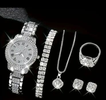 Klassik Saat dəsti, rəng - Gümüşü lalafo.az -da Klassik Saat dəsti, rəng - Gümüşü