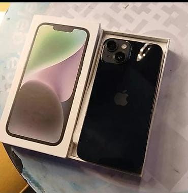IPhone 14, 128 GB, Midnight, Face ID lalafo.az -da IPhone 14, 128 GB, Midnight, Face ID
