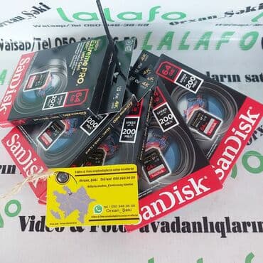 Sandisk 64gb/200 Sürətlə arqinal SD kartlar. məhsul yenidir/çox sayda lalafo.az -da Sandisk 64gb/200 Sürətlə arqinal SD kartlar. məhsul yenidir/çox sayda