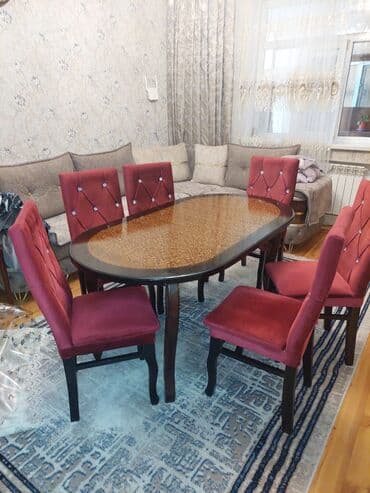 Qonaq otağı üçün, İşlənmiş, 6 stul lalafo.az -da Qonaq otağı üçün, İşlənmiş, 6 stul