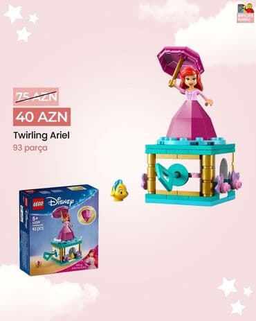 LEGO Disney Princess – Twirling Ariel (43259) - 93 parça - 5+ yaş lalafo.az -da LEGO Disney Princess – Twirling Ariel (43259) - 93 parça - 5+ yaş