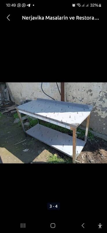 Nerjaveyka masalar və restoran avadanlıqlarının hazırlanması lalafo.az -da Nerjaveyka masalar və restoran avadanlıqlarının hazırlanması