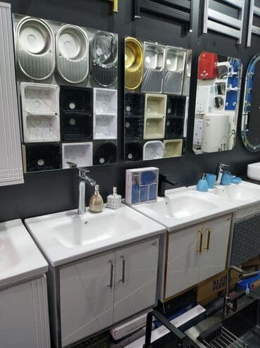 Mətbəx çanaqları: Ağ rəngli keramika lavabo, alt hissəsində şkafı ilə birlikdə təklif lalafo.az -da — 1 Mətbəx çanaqları: Ağ rəngli keramika lavabo, alt hissəsində şkafı ilə birlikdə təklif — 1