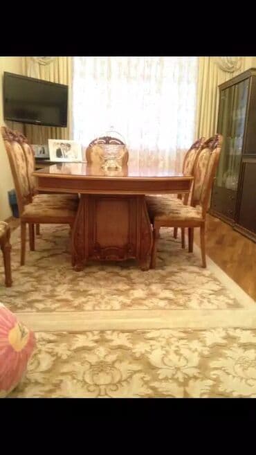 İdeal vəziyyətdə çox az istifadə olunub, 6 ədəd stol 2 kreslo başa lalafo.az -da İdeal vəziyyətdə çox az istifadə olunub, 6 ədəd stol 2 kreslo başa