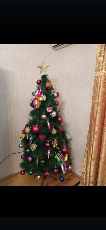 Məhsul: Yeni il üçün bəzədilmiş süni şam ağacı və ev əşyaları dəsti - lalafo.az -da Məhsul: Yeni il üçün bəzədilmiş süni şam ağacı və ev əşyaları dəsti -