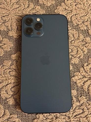 IPhone 12 Pro Max, Göy, Simsiz şarj lalafo.az -da IPhone 12 Pro Max, Göy, Simsiz şarj