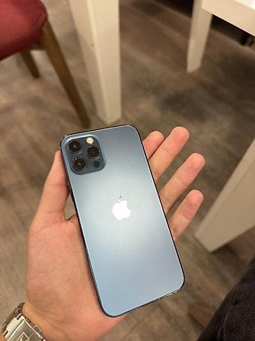 IPhone 12 Pro, 128 GB, Pacific Blue, Zəmanət, Simsiz şarj, Face ID lalafo.az -da IPhone 12 Pro, 128 GB, Pacific Blue, Zəmanət, Simsiz şarj, Face ID