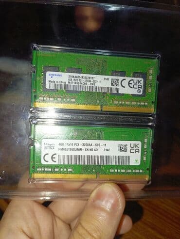 Operativ yaddaş (RAM) Samsung, 8 GB, 3200 Mhz, DDR4, Noutbuk üçün lalafo.az -da Operativ yaddaş (RAM) Samsung, 8 GB, 3200 Mhz, DDR4, Noutbuk üçün