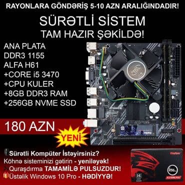 Skanerlər: Ana Platası Ana Plata "Alfa H61 Core i3 3210 4GB Ram 128GB SSD", Yeni lalafo.az -da — 3 Skanerlər: Ana Platası Ana Plata "Alfa H61 Core i3 3210 4GB Ram 128GB SSD", Yeni — 3