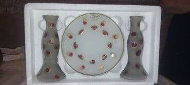 Əl işi şamdan və qab dəsti satılır lalafo.az -da Əl işi şamdan və qab dəsti satılır