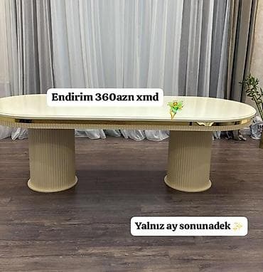 Qonaq masası, Yeni, Oval masa lalafo.az -da Qonaq masası, Yeni, Oval masa