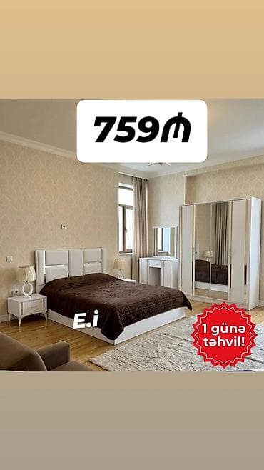 Yataq otağı mebel dəsti Tərkibi: - İki nəfərlik çarpayı (başlıqla) - lalafo.az -da Yataq otağı mebel dəsti Tərkibi: - İki nəfərlik çarpayı (başlıqla) -