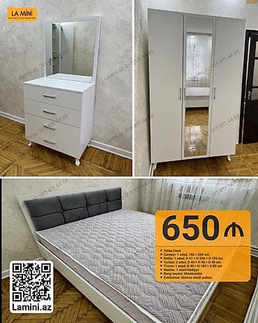 Yataq dəsti – La Mini (Laconic & Minimalism) Tərkib: - Çarpayı at lalafo.az Yataq dəsti – La Mini (Laconic & Minimalism) Tərkib: - Çarpayı