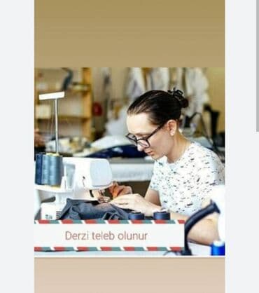 Dərzi tələb olunur, 1-2 illik təcrübə, 1/1, Aylıq ödəniş lalafo.az -da Dərzi tələb olunur, 1-2 illik təcrübə, 1/1, Aylıq ödəniş