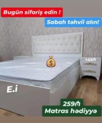 Yeni, İkinəfərlik çarpayı, Matras ilə lalafo.az -da Yeni, İkinəfərlik çarpayı, Matras ilə