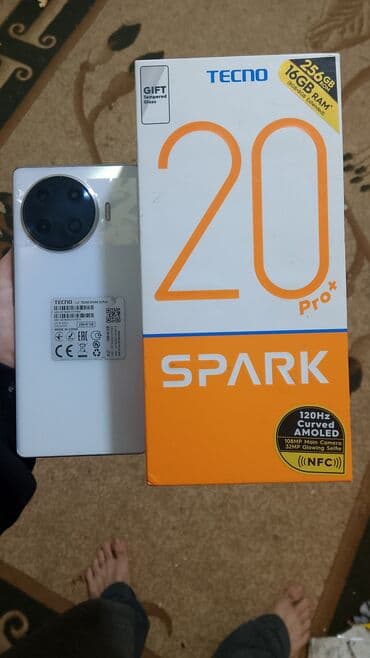 Tecno Spark 20 Pro, 256 GB, rəng - Ağ, Sənədlərlə lalafo.az -da Tecno Spark 20 Pro, 256 GB, rəng - Ağ, Sənədlərlə