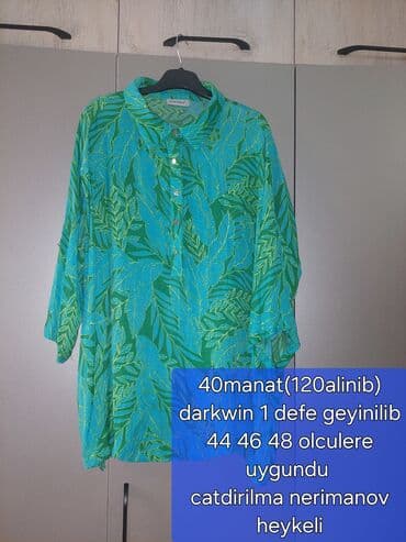 Brend: Darkwin Model: Tropik naxışlı, yaşıl-mavi tonlarda uzun lalafo.az -da Brend: Darkwin Model: Tropik naxışlı, yaşıl-mavi tonlarda uzun