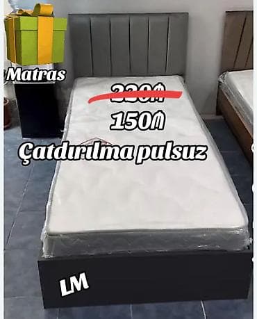 Yataq və matras dəsti - Rəng: boz başlıq, tünd alt baza - Başlıq: dik lalafo.az -da Yataq və matras dəsti - Rəng: boz başlıq, tünd alt baza - Başlıq: dik
