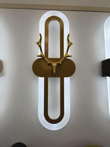 Qızılı maral buynuzu elementli dekorativ divar lampası - Dizayn lalafo.az -da Qızılı maral buynuzu elementli dekorativ divar lampası - Dizayn