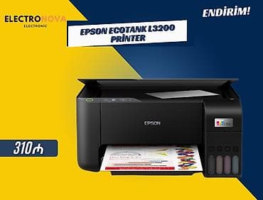 🖨️ Epson EcoTank L3200 Printer ✅ Çap, skan, köçürmə funksiyaları lalafo.az -da 🖨️ Epson EcoTank L3200 Printer ✅ Çap, skan, köçürmə funksiyaları