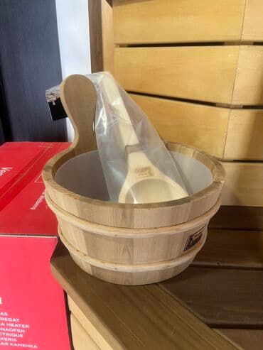 Sauna üçün vedrə qaşıq sauna aksesuarı sauna malları lalafo.az -da Sauna üçün vedrə qaşıq sauna aksesuarı sauna malları