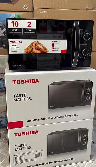 Микроволновка Toshiba, Отдельностоящая, С микроволнами, цвет - Черный, Новый at lalafo.az Микроволновка Toshiba, Отдельностоящая, С микроволнами, цвет - Черный, Новый
