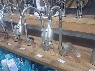 Mətbəx üçün çevik boyunlu qarışdırıcı kran - Material: fırçalanmış at lalafo.az Mətbəx üçün çevik boyunlu qarışdırıcı kran - Material: fırçalanmış